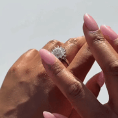 "PETALI IN MOVIMENTO" Spinner Ring