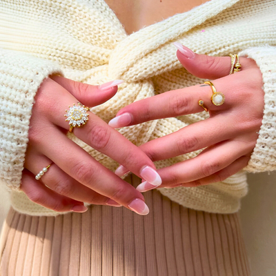 "PETALI IN MOVIMENTO" Spinner Ring
