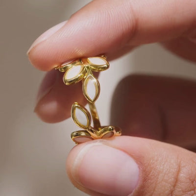 ANELLO "FOGLIE D'ORO"