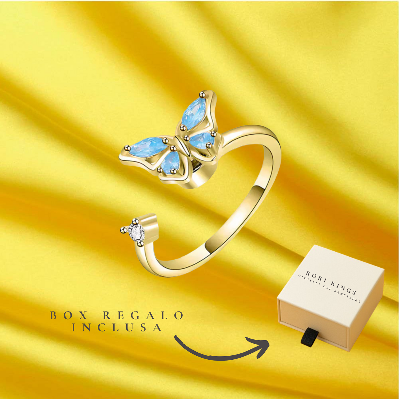 "FARFALLA" SPINNER RING