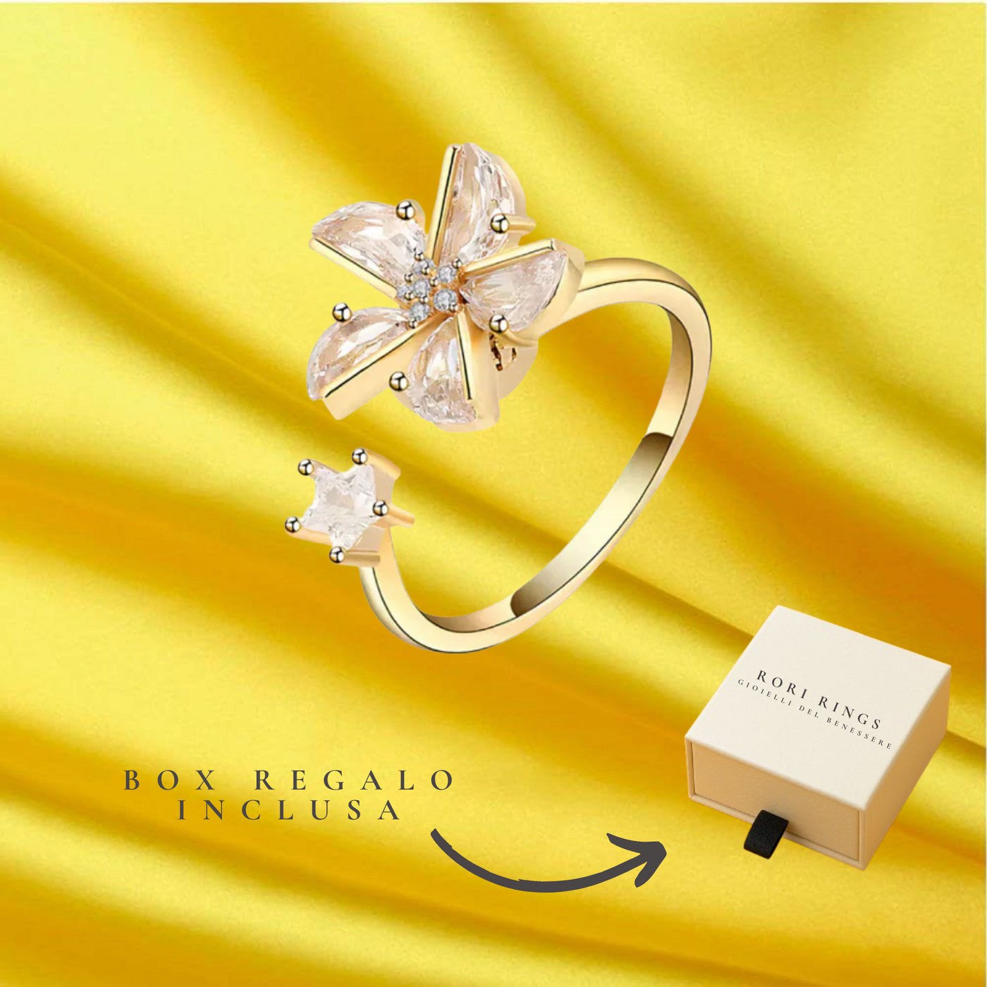 "FIORE" SPINNER RING