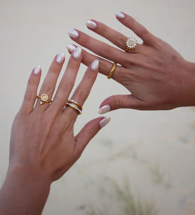 "PETALI IN MOVIMENTO" Spinner Ring