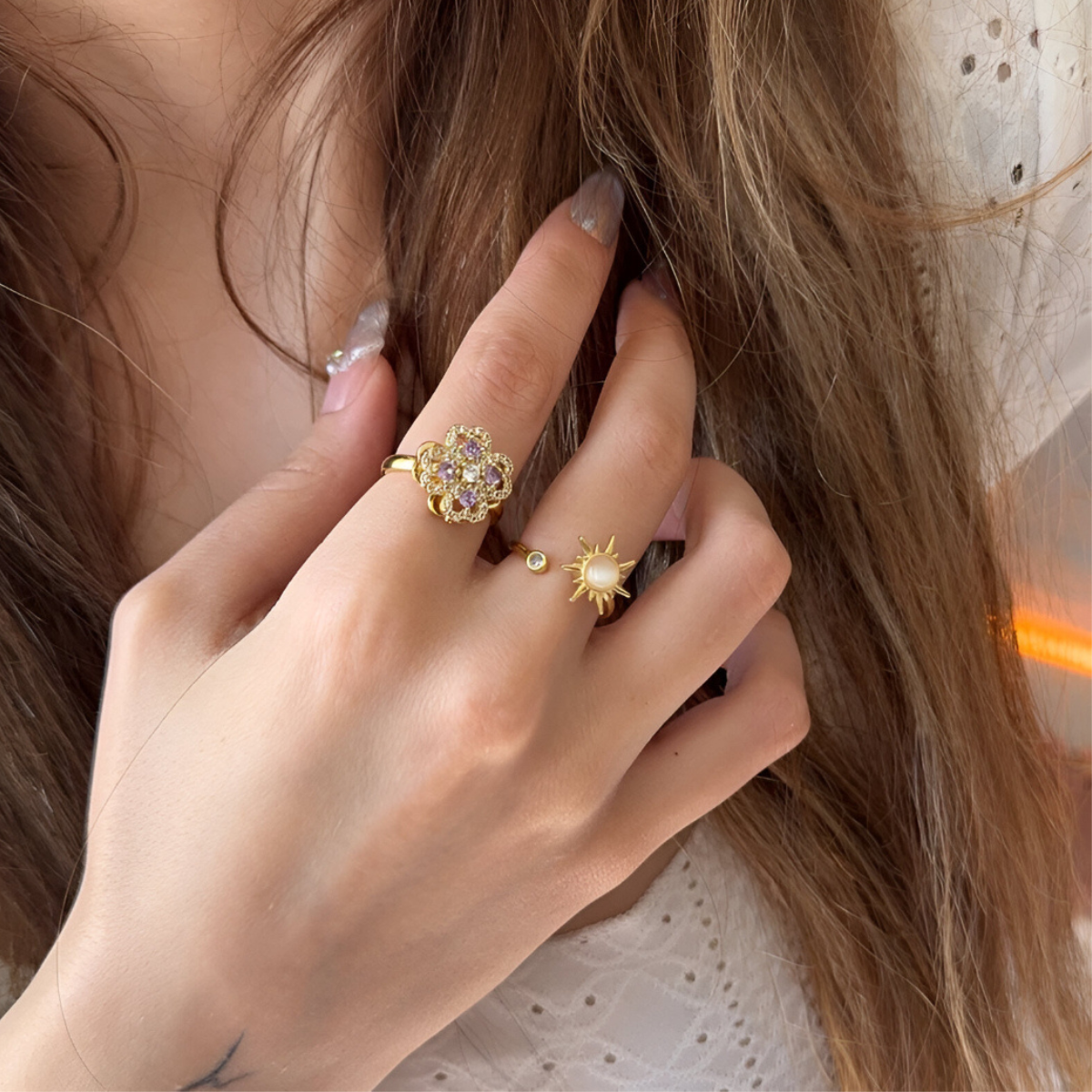 "SUNSHINE" SPINNER RING