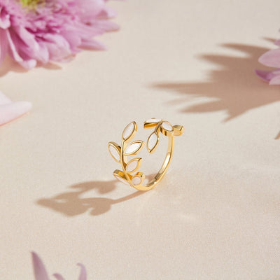 ANELLO "FOGLIE D'ORO"