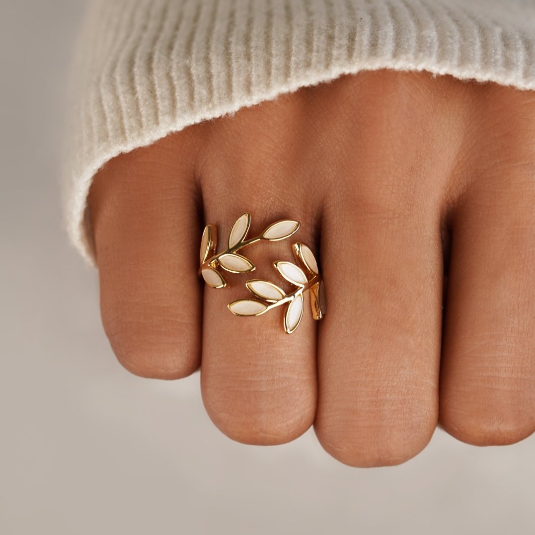 ANELLO "FOGLIE D'ORO"