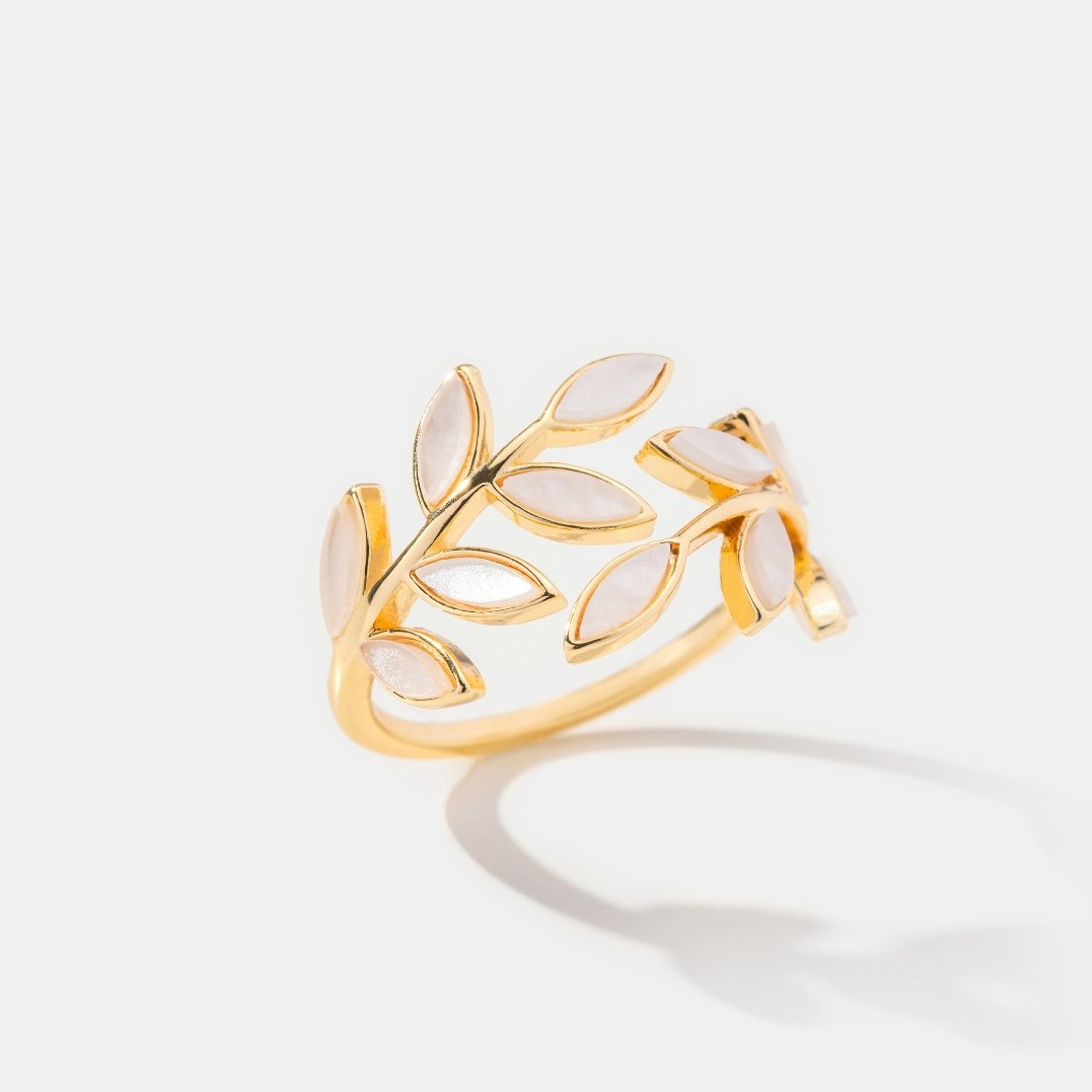 ANELLO "FOGLIE D'ORO"
